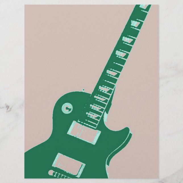 Lámina Guitarra eléctrica (Anverso)