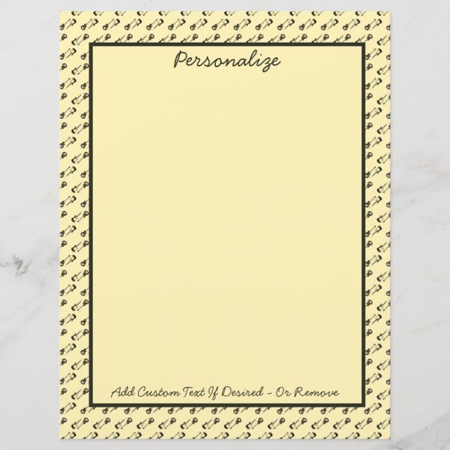 Lámina Guitars eléctricos Rock N Roll Personalizan la mús (Anverso)