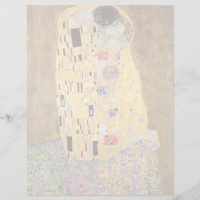 Lámina Gustav Klimt | El Beso, 1907-08 (Anverso)