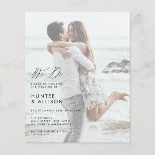 Lámina Hacemos una invitación de fotografía Boda