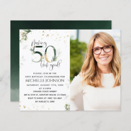 Lámina Hacer que 50 parezca una buena invitación para el 