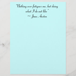 Lámina Haciendo Lo Que No Me Gusta Jane Austen Cita