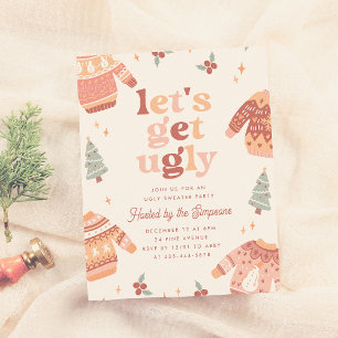 Lámina Hagamos que los Navidades retro feos sufran el pre
