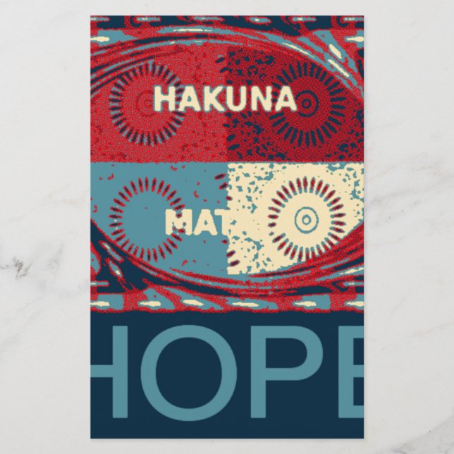 Lámina Hakuna matata (Anverso)