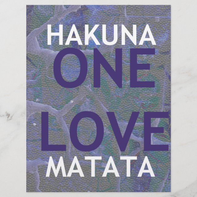 LÁMINA HAKUNA MATATA (Anverso)