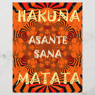 Lámina Hakuna Matata Excepcionalmente reciente