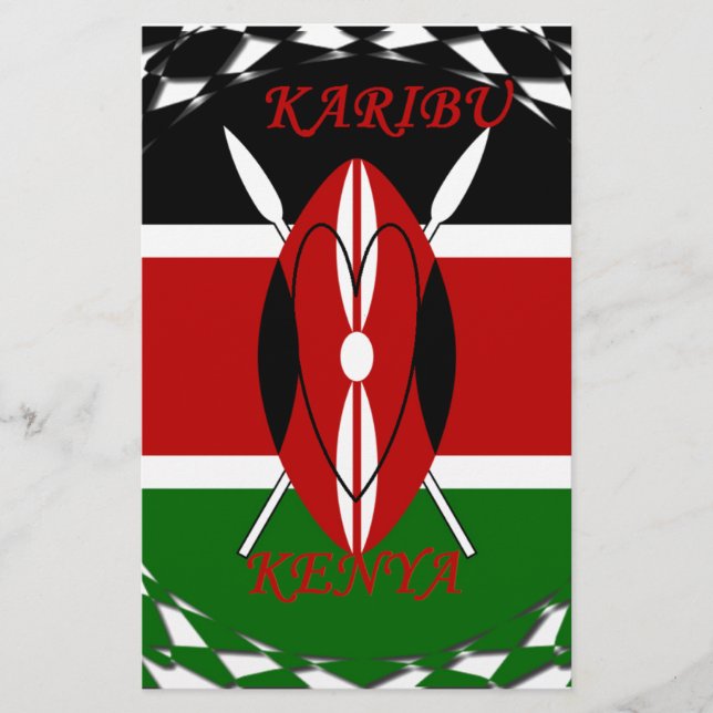 Lámina Hakuna matata Karaibu Kenya (Anverso)