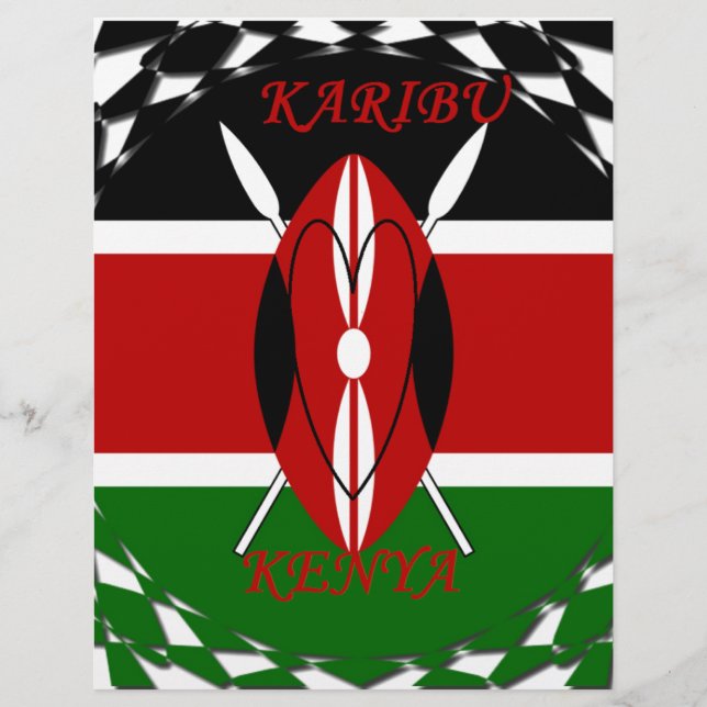 Lámina Hakuna matata Karaibu Kenya (Anverso)