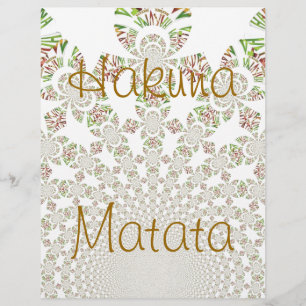 Lámina Hakuna Matata Letterhead