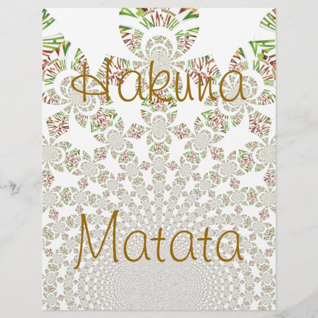 Lámina Hakuna Matata Letterhead (Anverso)