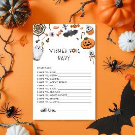 Lámina Halloween Baby Shower quiere un juego para bebés