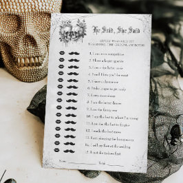 Lámina Halloween Bridal Shower Dijo Que Ella Dijo Juego