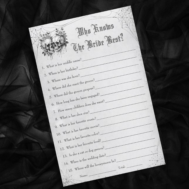 Lámina Halloween Bridal Shower quien conoce mejor juego d (Subido por el creador)