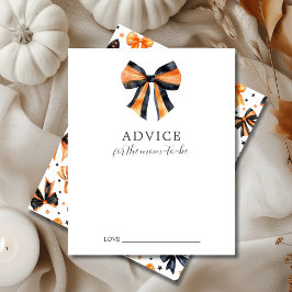 Lámina Halloween Coquette Bow Baby Shower Advance Sheet