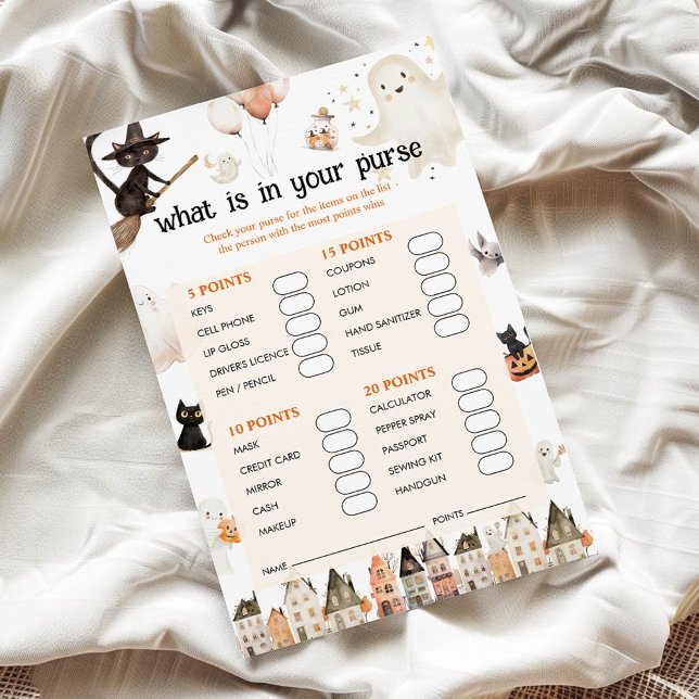 Lámina Halloween ¿Qué hay en tu bolso del juego de Baby S (Subido por el creador)