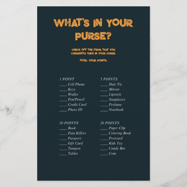 Lámina Halloween Un Pequeño Juego De Baby Shower De Calab (Reverso)