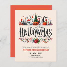 Lámina Hallowmas Invitaciones Navidades de Halloween Mash