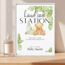 Lámina Hand Care Station Sign