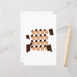 Lámina Hand holding a piece of Valentine's chocolate