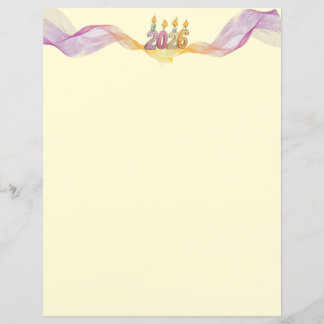 Lámina Happy 2026 New Year Paper