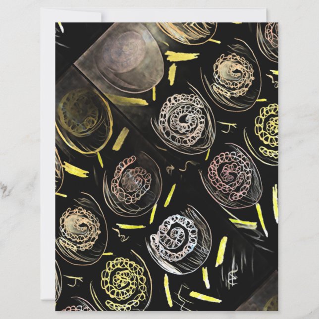 Lámina HAPPY BIRTHDAY Gold tones Paper Sheet (Reverso)