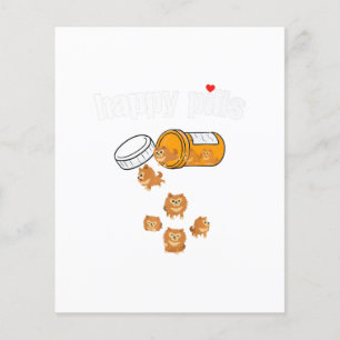 Lámina Happy Pills Pomeranian Premium