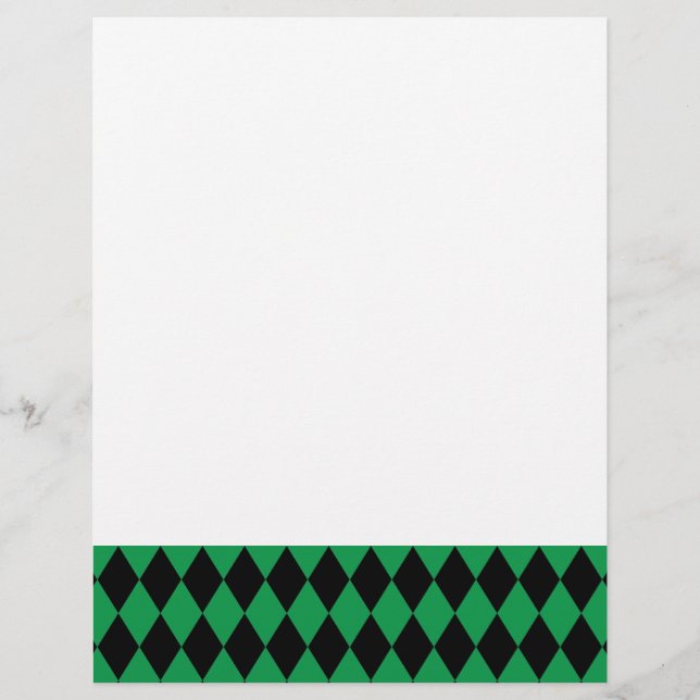Lámina Harlequin Green y Black (Anverso)