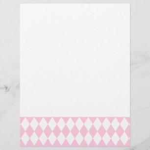 Lámina Harlequin rosa y blanco