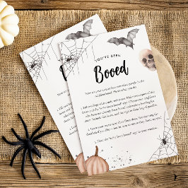 Lámina Has sido abucheado en el juego de Halloween del ba