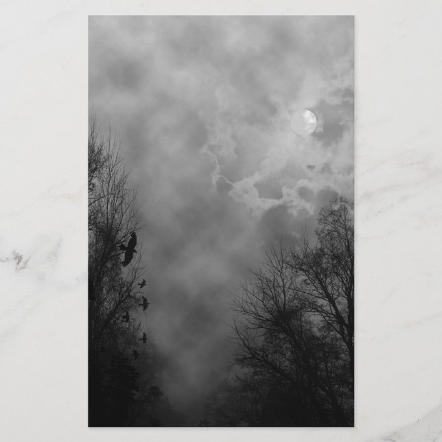 Lámina Haunted Gothic Sky (Anverso)
