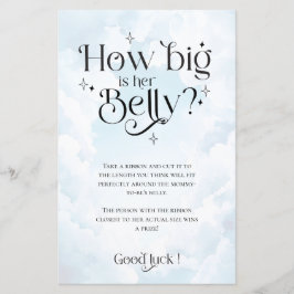 Lámina Heaven envió juego de Baby Shower ¿Qué tan grande