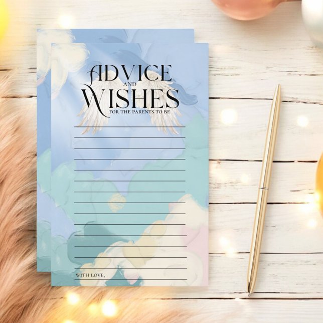 Lámina Heaven Sent Baby Shower Advice and Wies (Subido por el creador)