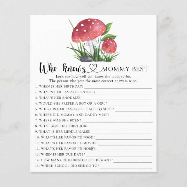 Lámina Heces acuarelas Quien conoce la mejor actividad de (Anverso)