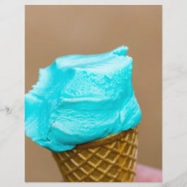 Lámina Helado con macro de gofre