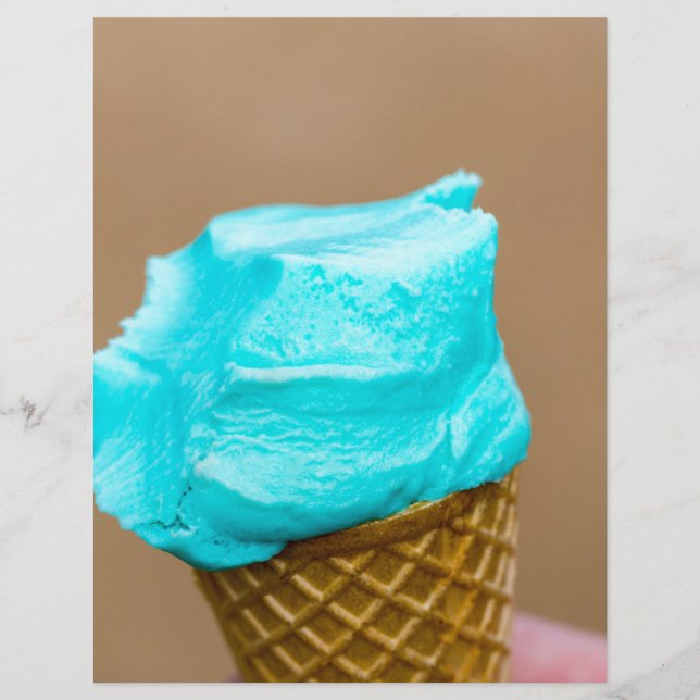 Lámina Helado con macro de gofre (Anverso)