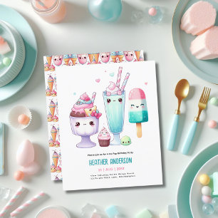 Lámina Helado de verano Pop Popsicle Crema de Hielo Cumpl