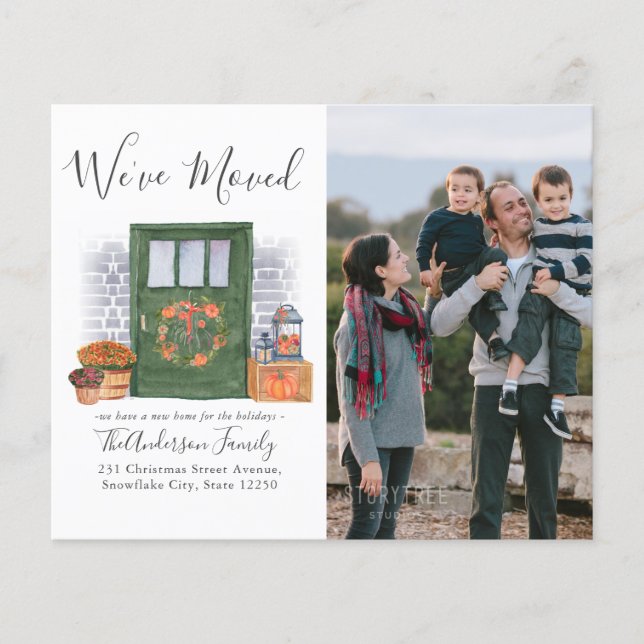 Lámina Hemos movido la Invitación de movimiento de fotos  (Anverso)