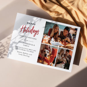 Lámina Hemos Mudado Collage de Fotos Familiares de Navida