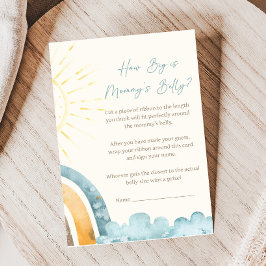 Lámina Here Comes The Son Baby Shower How Big Is Game