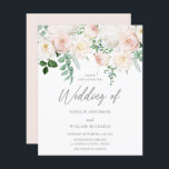 Lámina Hermosa invitación a presupuesto para bodas en el<br><div class="desc">Hermosa Rubor Garden Wedding Presupuesto Invitación a matrimonio presupuestado Ver artículos coincidentes incluyendo invitación digital e invitaciones impresas</div>