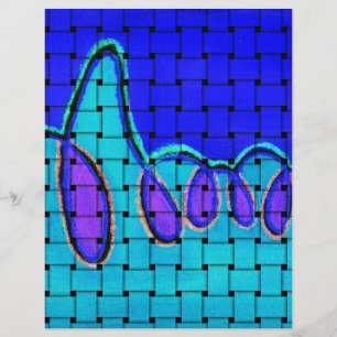 Lámina Hermoso arte abstracto de estilo africano azul fra