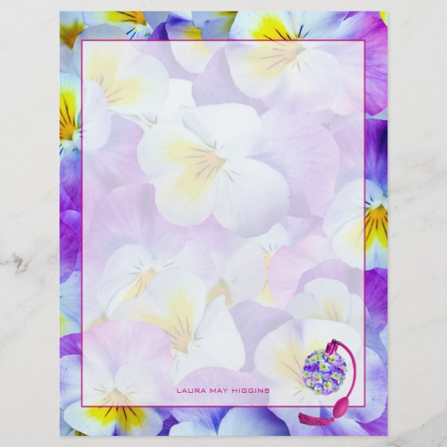 Lámina Hermoso Atomizador Pansy (Anverso)