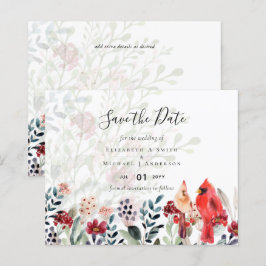 Lámina Hermoso Boda de Aves CARDINALES Rojas