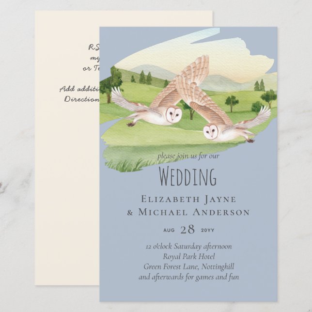 Lámina Hermoso Boda de OWLS (Anverso / Reverso)