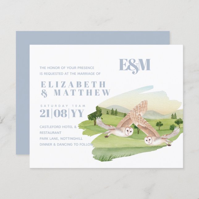 Lámina Hermoso Boda de OWLS (Anverso / Reverso)