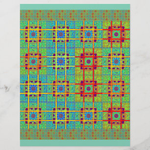 Lámina Hermoso diseño vectorial de impresión étnica maya 