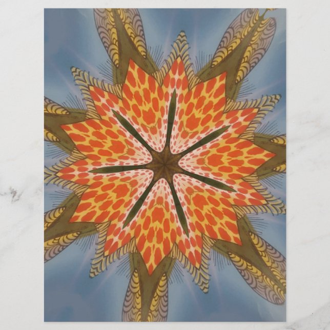 Lámina Hermoso increíble animal femenino de diseño africa (Anverso)