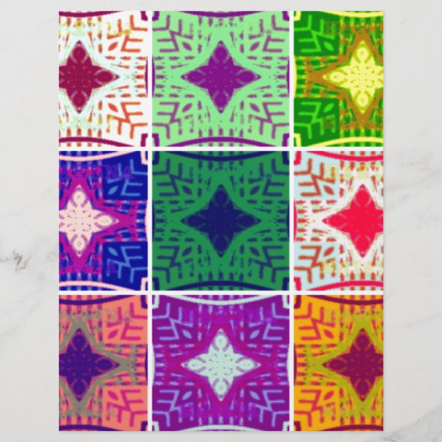 Lámina Hermoso patrón de impresión a cuadros de verificac (Anverso)