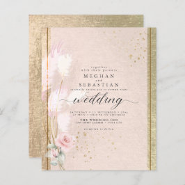 Lámina Hermoso presupuesto Rubor Rosegold Pampas Grass