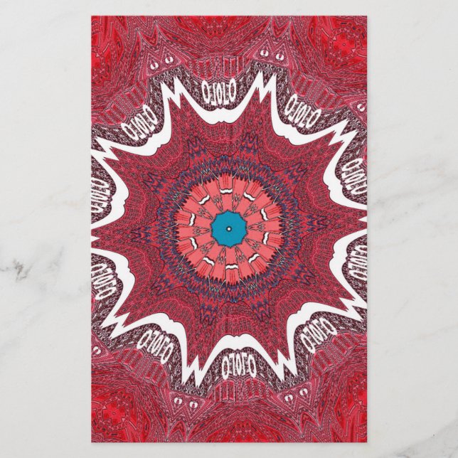 Lámina Hermoso vector de impresión tribal étnico sindhi (Anverso)